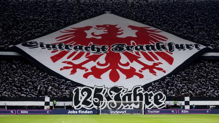 Eintracht Frankfurt fans display tifo